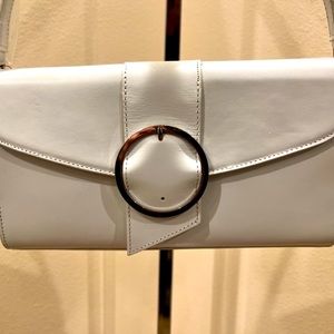 NWT, Leather, “Maxx, New York”, Handbag.  Color White.